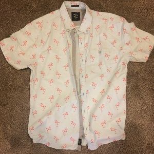 Greer Printed Short Sleeve Oxford Shirt